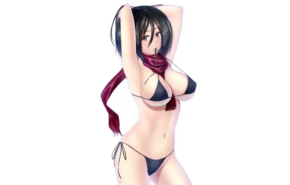 Girl, sexy, cleavage, boobs, anime, beautiful, short hair, pretty