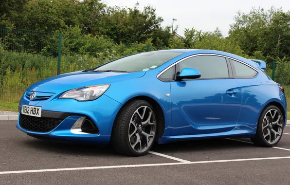 Vauxhall, blue, astra, vxr