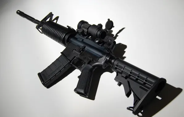 Картинка оружие, фон, автомат, assault rifle, AR-15, штурмовая винтовка
