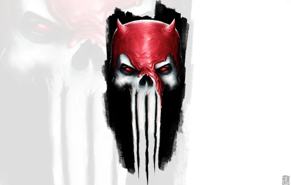 Череп, Punisher, Skull, Marvel, Daredevil, Сорвиголова, Марвел, Netflix