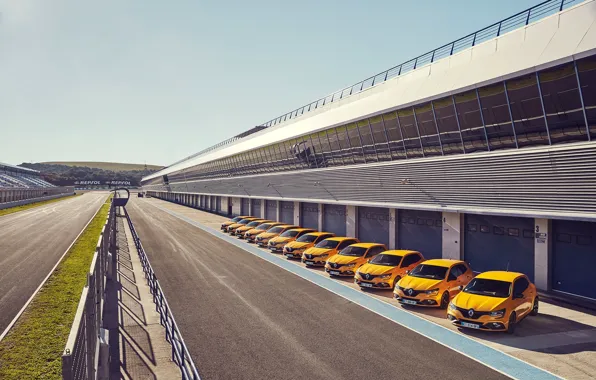 Транспорт, Renault, ряд, автомобиль, Megane RS