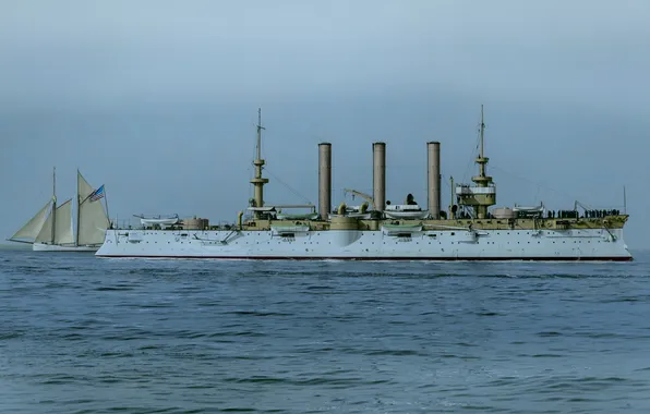 1899, броненосный крейсер, USS Brooklyn, ACR-3