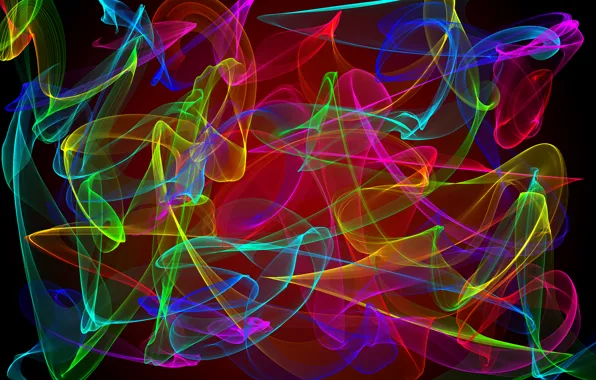 Colors, abstract, neon, fractal