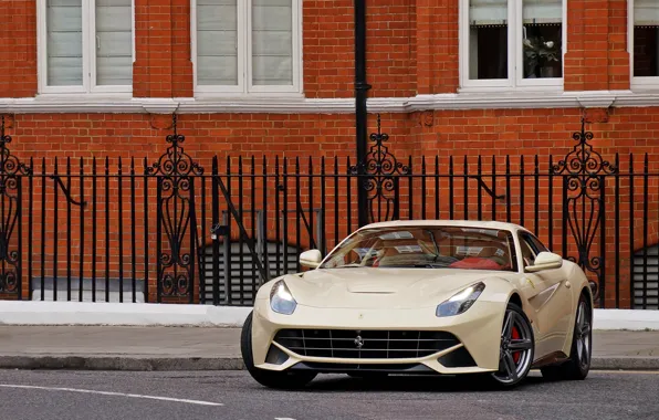 Картинка Ferrari, building, Berlinetta, F12, brick