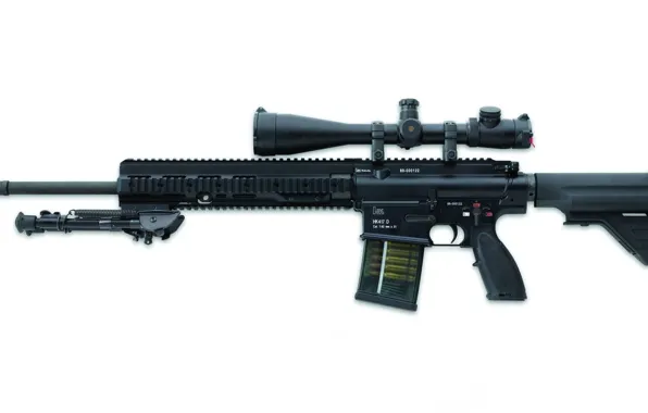 Weapon, sniper, rifles, hk717 d, telescopic lenses
