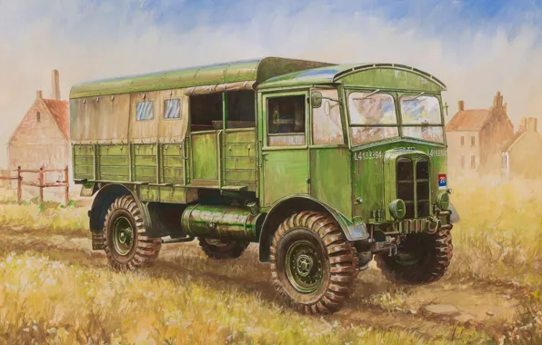 Картинка car, арт, тягач, для, грузовой, 4х4, военного, 152-мм