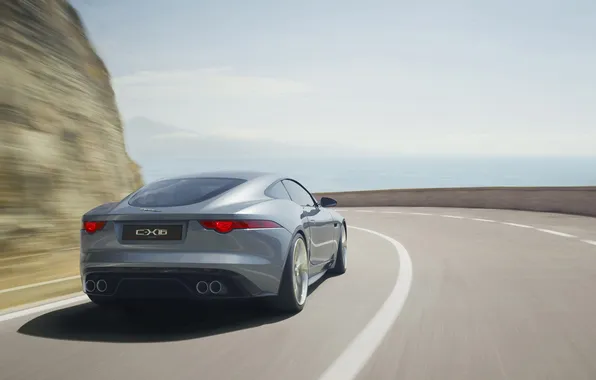 Картинка дорога, обои, скорость, Jaguar, красота, concept, cars, auto