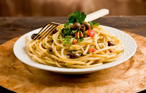 Еда, оливки, food, гарнир, vegetables, паста, olives, pasta