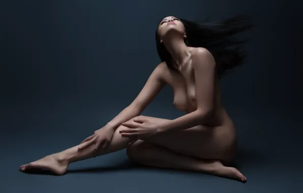 Девушка, поза, фон