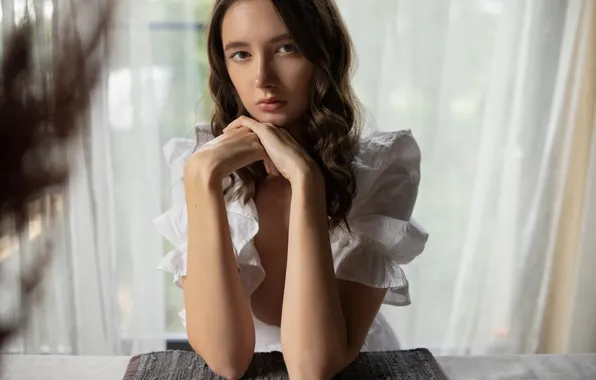 Взгляд, лицо, поза, портрет, руки, Disha Shemetova, Диша Шеметова, Александр Володиков