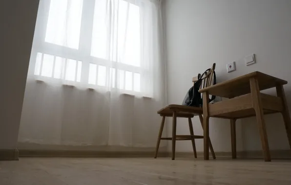 House, interior, Tables and chairs