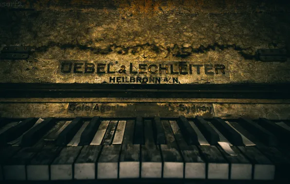 Картинка клавиши, пианино, Old Piano