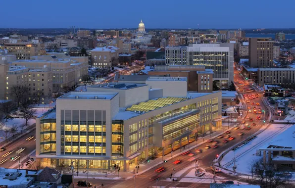 Картинка city, город, USA, Wisconsin, Madison