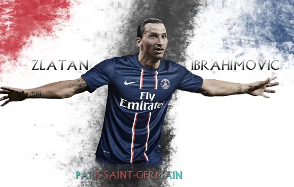 Картинка Sport, wallpaper, Zlatan Ibrahimovic, Paris Saint-Germain, player, football