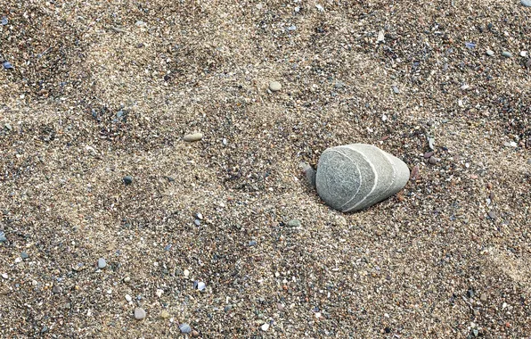 Картинка песок, макро, берег, камень