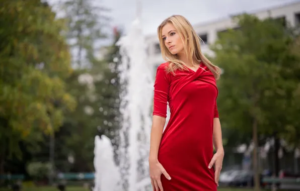 Картинка лицо, модель, волосы, девушка, платье