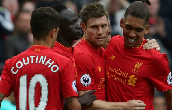 Футбол, Ливерпуль, Liverpool, АПЛ, Coutinho, Mane, Firmino, Milner