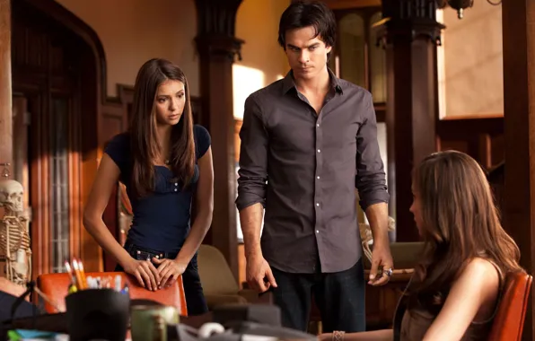 Nina Dobrev, Нина Добрев, The Vampire Diaries, Дневники вампира, Ian Somerhalder, Йен Сомерхолдер
