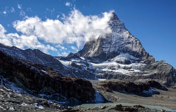 Гора, Швейцария, вершина, Matterhorn