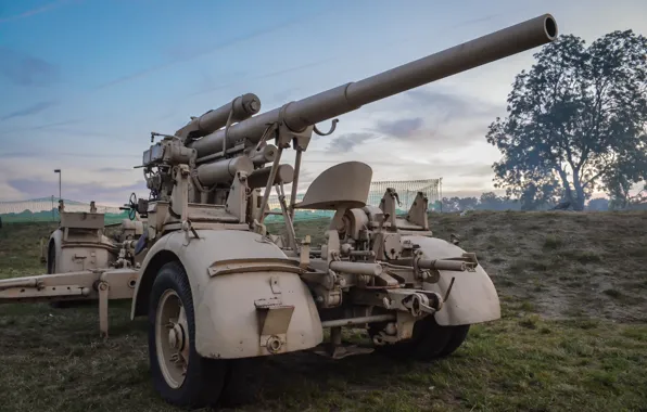Войны, пушка, орудие, второй, мировой, Flugabwehrkanone, 88-мм зенитная, FlaK