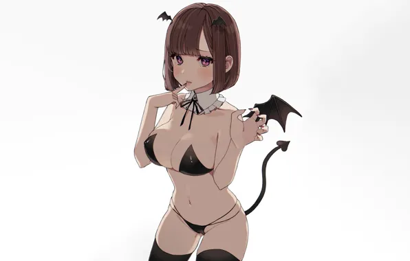 Girl, sexy, lingerie, pantsu, bra, cleavage, panties, thighhighs