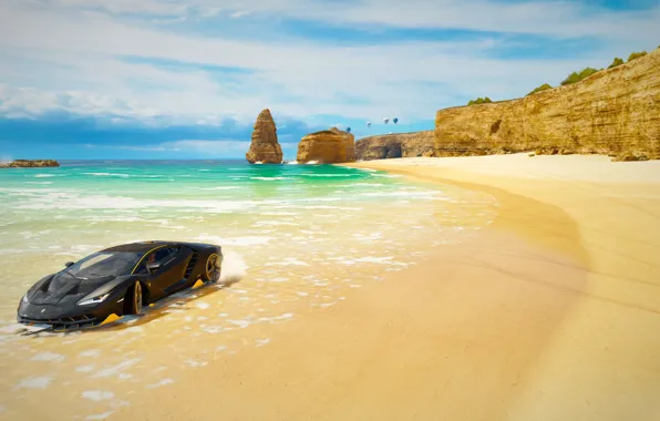 Авто, Игры, Машины, Гонки, Racing, Lamborghini Centenario, Forza Horizon 3, Playground Games