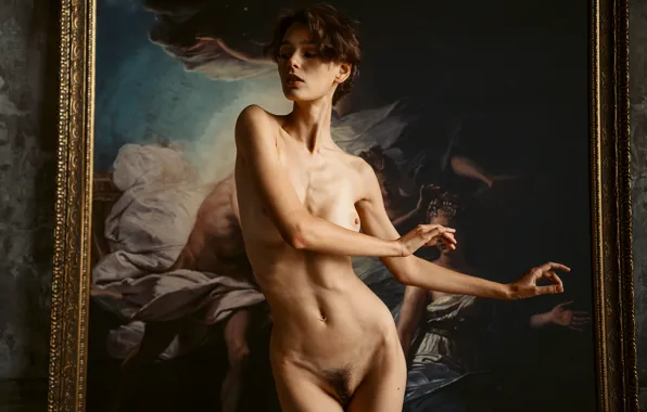 Грудь, голая, животик, фигура, брюнетка, талия, Владимир Стефанович, Vladimir Stefanovich