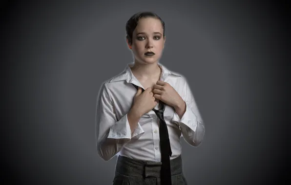 Картинка портрет, Ellen Page, make-up, new image, Style unisex