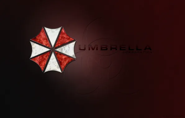 Обои Red, Logo, Game, Texture, Resident Evil, Umbrella, Biohazard.