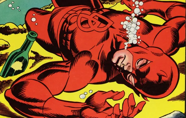 Красный, костюм, Daredevil, Сорвиголова