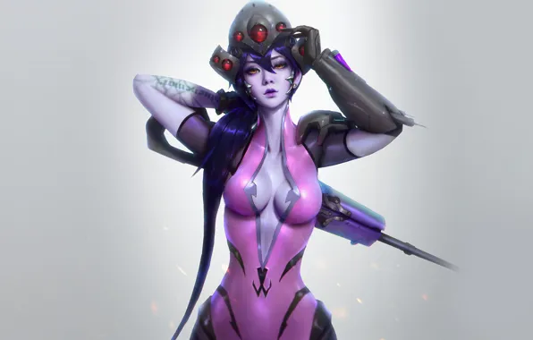 Girl, gun, sexy, hitman, weapon, boobs, woman, breast