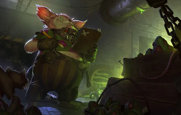 Кошка, кот, крысы, зверь, Legends of Runeterra