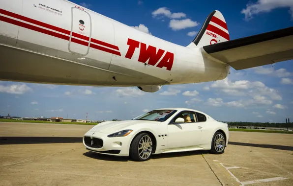 Картинка white, wheels, maserati, granturismo, hrome