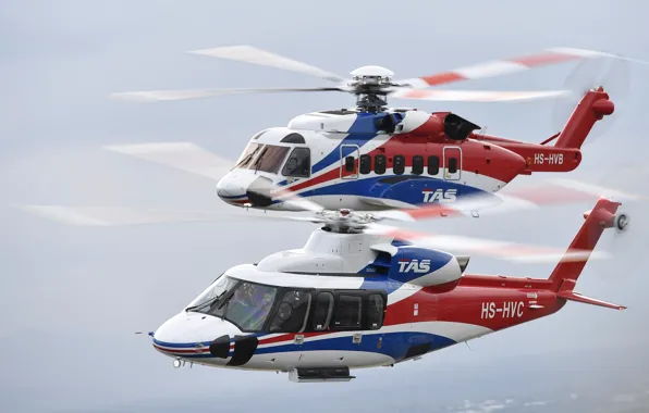 Полет, вертолеты, S-76D, S-92