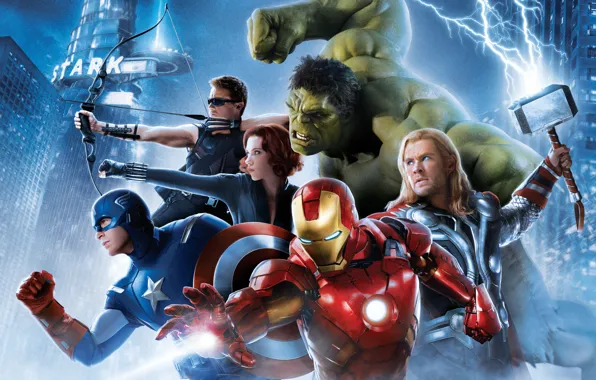 Картинка Scarlett Johansson, Girl, Heroes, Hulk, Iron Man, Wallpaper, Bruce, Captain America