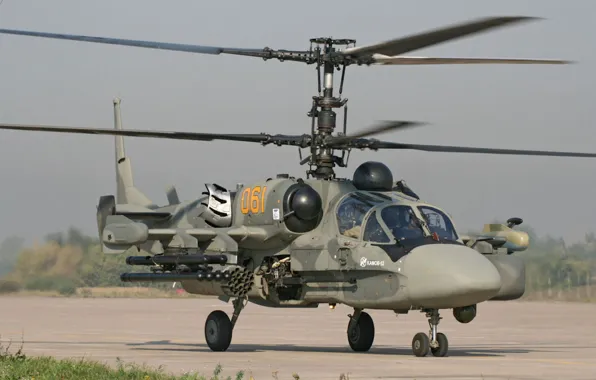 Картинка Камов, Ка-52, Аллигатор, ВВС России, российский ударный вертолёт