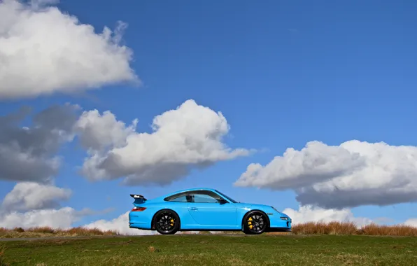 Картинка 911, gt3, Blue, Porsсhe