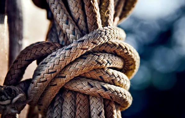 USA, United States, bokeh, America, rope, knot, Maryland, United States of America