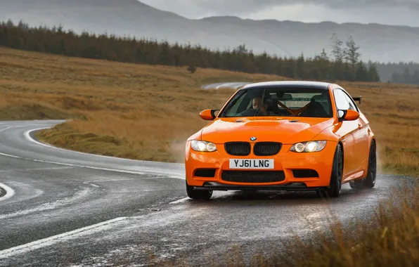 Картинка BMW, E92, orange, BMW M3 GTS, M3