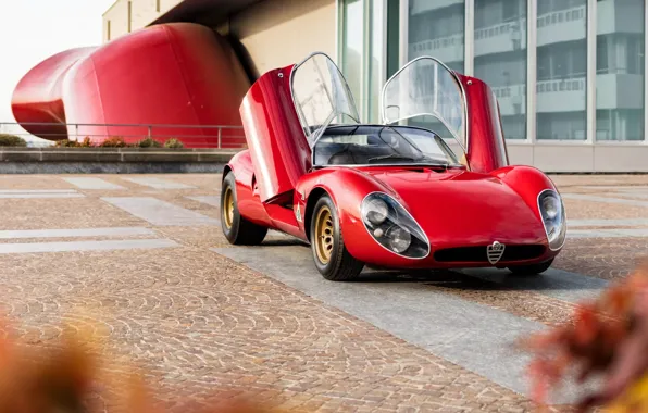 Картинка Alfa Romeo, 1967, sports car, 33 Stradale, Tipo 33, Alfa Romeo 33 Stradale Prototipo