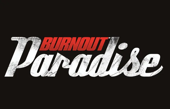 Burnout, Paradise, красный, черный, logo, race, arcade