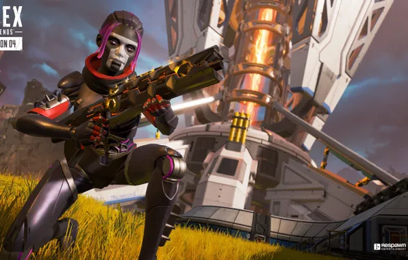 Девушка, оружие, Apex Legends