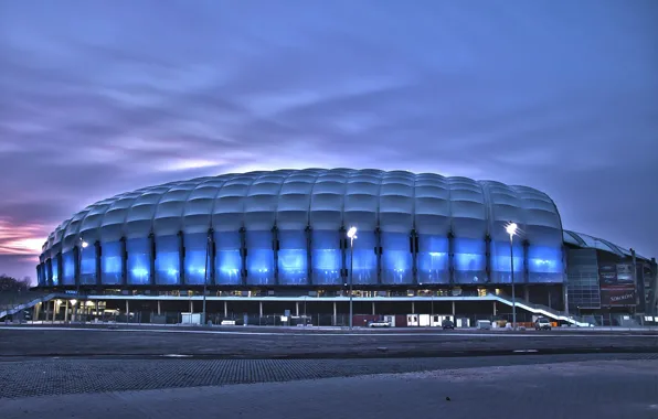 Ночь, Архитектура, Стадион