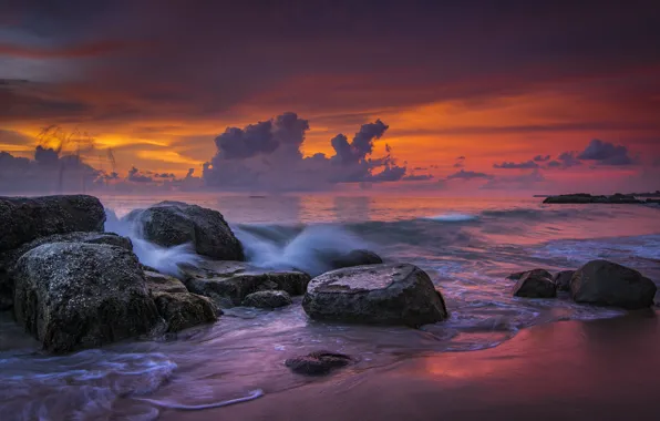 Картинка море, берег, Thailand, Khao Lak Beach, Impressions