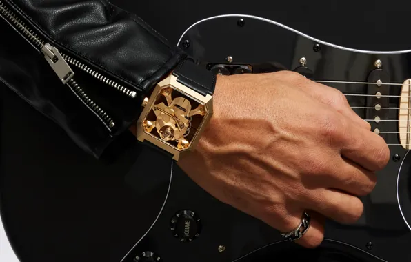 Картинка Череп, Часы, Рука, Кибер, Крупным планом, Бронза, Watch design, Белл и Росс