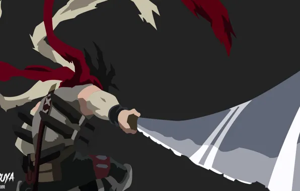 Спина, меч, аниме, арт, парень, Boku no Hero Academia, Моя геройская акадеимя