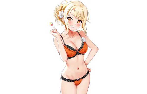Girl, sexy, lingerie, bra, cleavage, panties, boobs, anime