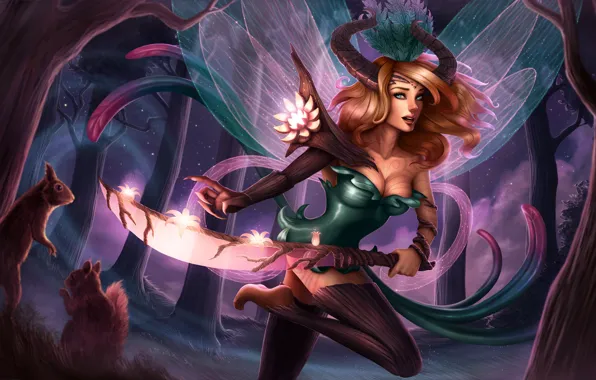 Art, lol, League of Legends, kayle, Judicator, Elderwood