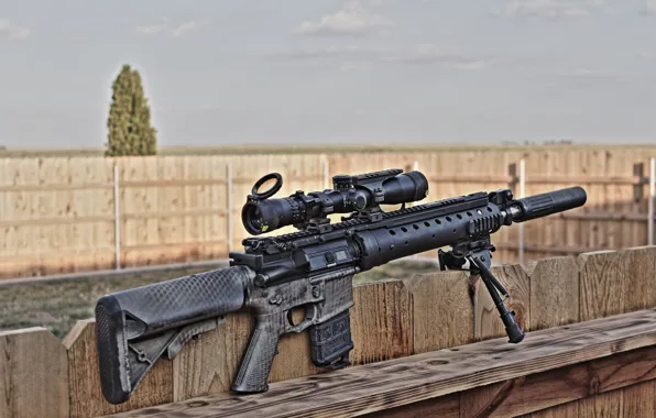 Картинка оружие, винтовка, снайперская, SPR, MK12