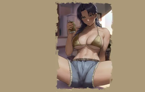 Girl, hot, shorts, boobs, anime, pretty, babe, pretty girl